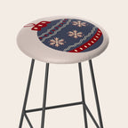 Christmas Bauble Blue And Red Stool Gallery Image 2