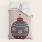 Christmas Bauble Blue And Red Comforter Gallery Image 6