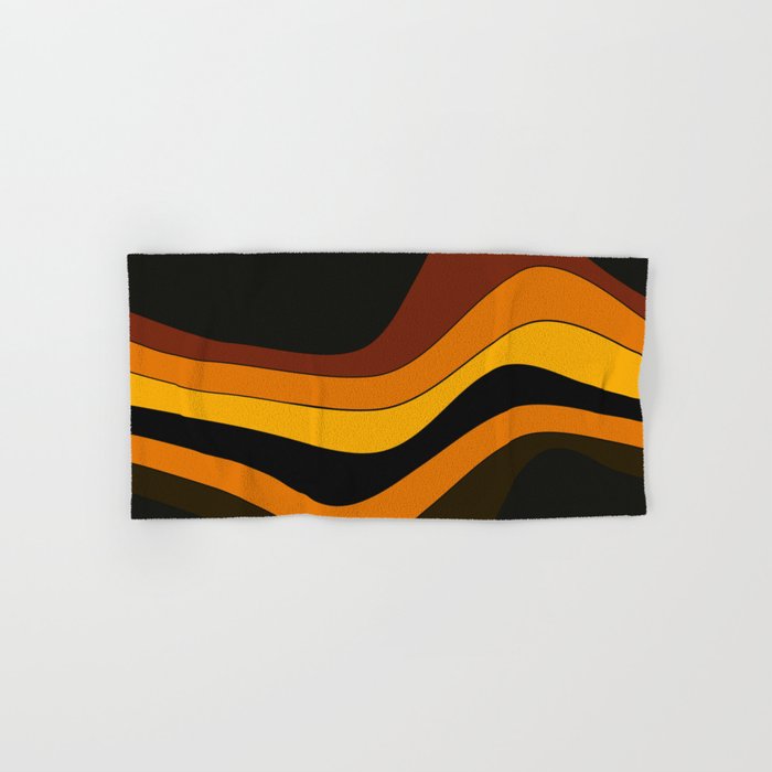 Retro 1970's Groovy Lines Colorful Designs Trending Art Bath Towel Gallery Image 1