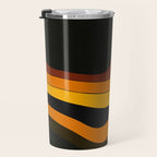 Retro 1970's Groovy Lines Colorful Designs Trending Art Travel Mug Gallery Image 3