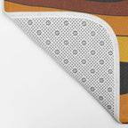 Retro 1970's Groovy Lines Colorful Designs Trending Art Bath Mat Gallery Image 2
