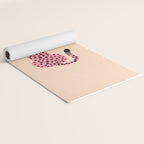 The Stare: Peach Cheetah Edition Yoga Mat Gallery Image 2