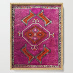 vintage Moroccan carpet Serving Tray Gallery Image 1