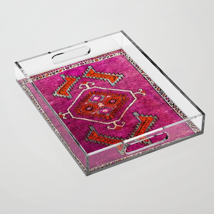 vintage Moroccan carpet Acrylic Tray Gallery Image 1