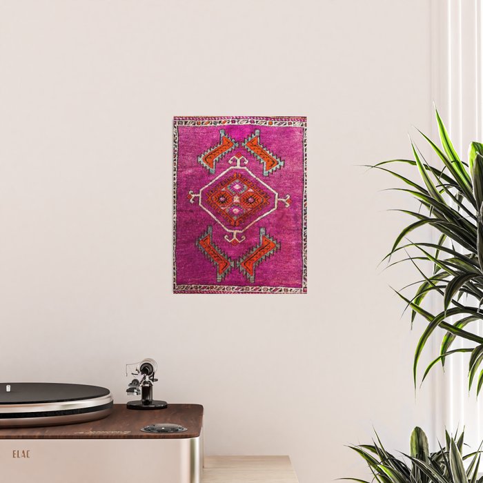 vintage Moroccan carpet Poster Gallery Image 2