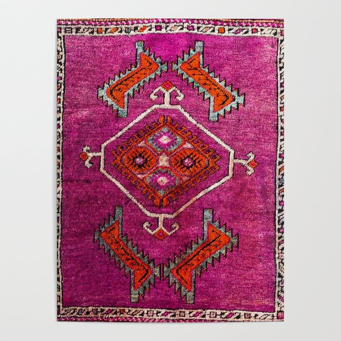 vintage Moroccan carpet Poster Gallery Image 4