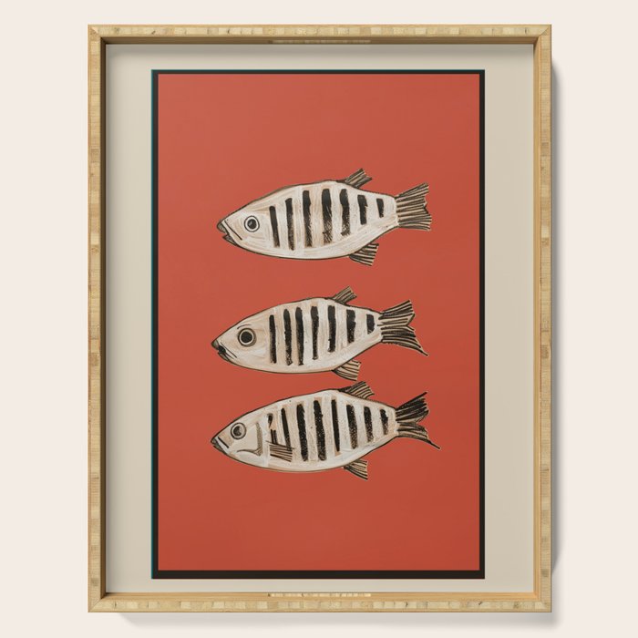 Abstract Fish Study I Serving Tray Gallery Image 1