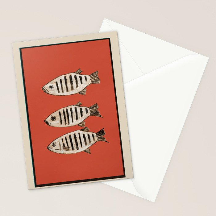 Abstract Fish Study I Stationery Card Gallery Image 2