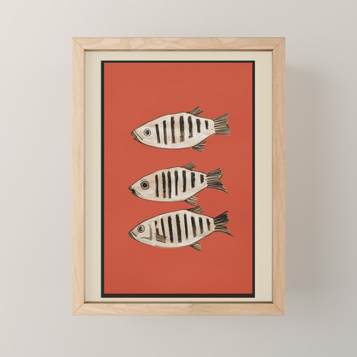 Abstract Fish Study I Mini Art Print Gallery Image 1