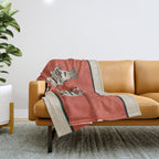 Abstract Fish Study I Throw Blanket Gallery Image 1