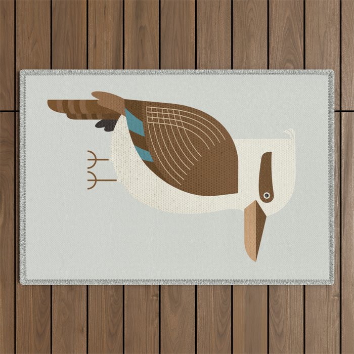 Whimsy Laughing Kookaburra Outdoor Rug Gallery Image 1