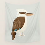 Whimsy Laughing Kookaburra Wall Tapestry Gallery Image 4