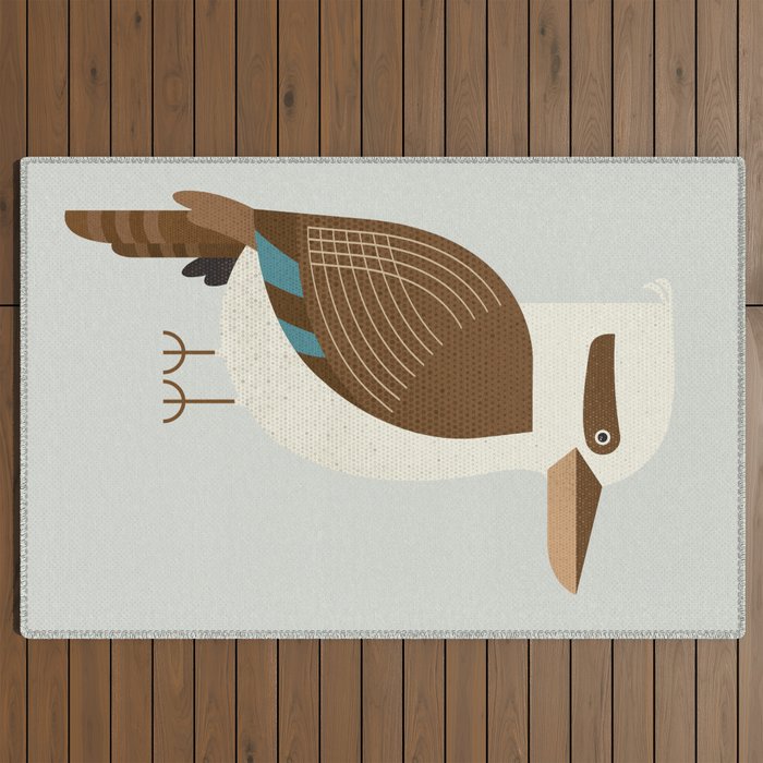 Whimsy Laughing Kookaburra Outdoor Rug Gallery Image 2