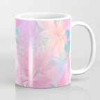 Unicorn Garden, Iridescent Holographic Soft Pastel Gradient, Yoga Meditation Mindfulness Spiritual, Eclectic Pink Botanical Nature Plants Forest Graphic Design Pattern Coffee Mug Gallery Image 1