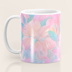 Unicorn Garden, Iridescent Holographic Soft Pastel Gradient, Yoga Meditation Mindfulness Spiritual, Eclectic Pink Botanical Nature Plants Forest Graphic Design Pattern Coffee Mug Gallery Image 3
