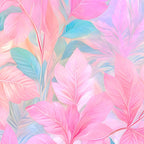 Unicorn Garden, Iridescent Holographic Soft Pastel Gradient, Yoga Meditation Mindfulness Spiritual, Eclectic Pink Botanical Nature Plants Forest Graphic Design Pattern Coffee Mug Gallery Image 2