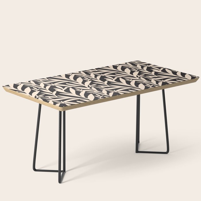 Black and White Leaves 2  Coffee Table Gallery Image 1