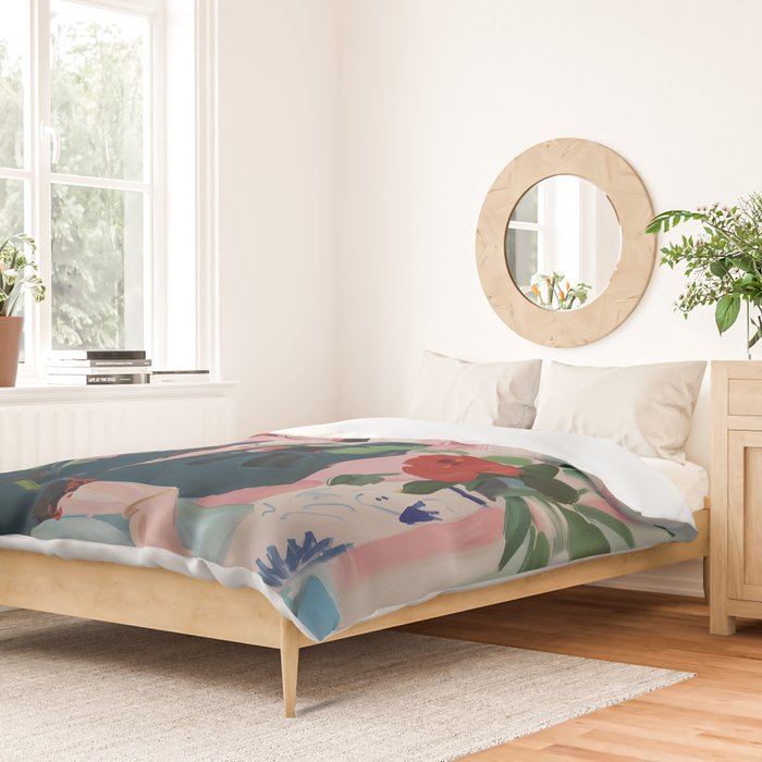 Dreamy Muse in Bloom  Duvet Cover Gallery Image 2