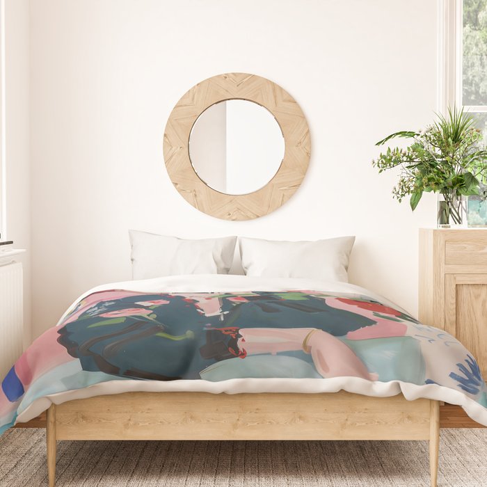 Dreamy Muse in Bloom  Duvet Cover Gallery Image 3