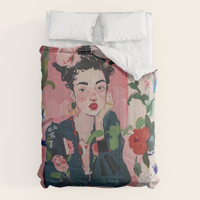 Dreamy Muse in Bloom  Comforter Gallery Image 6
