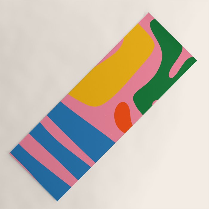 Colorful Abstract Kwaito Pattern Yoga Mat Gallery Image 1