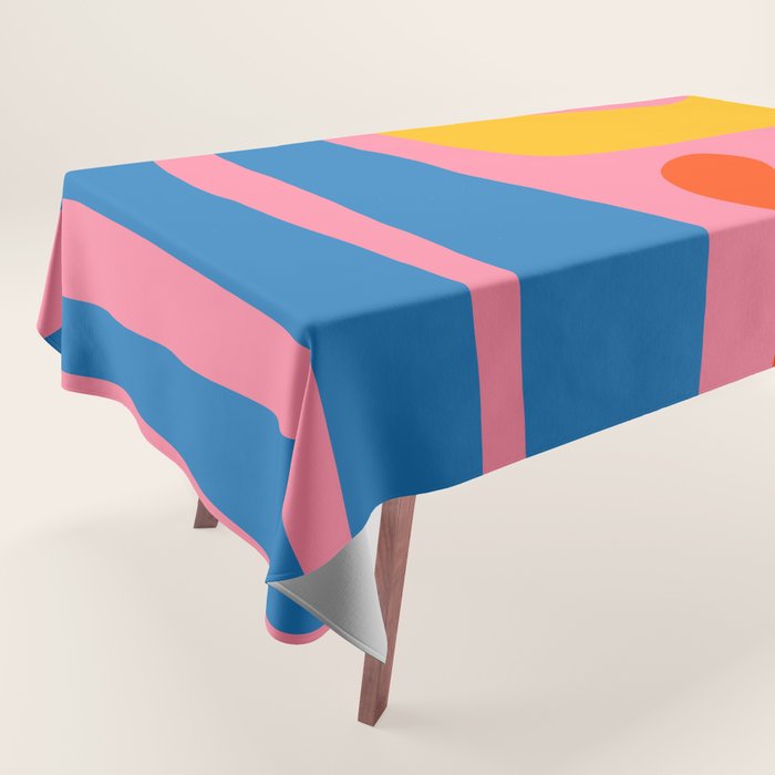 Colorful Abstract Kwaito Pattern Tablecloth Gallery Image 1