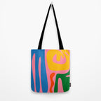 Colorful Abstract Kwaito Pattern Tote Bag Gallery Image 2