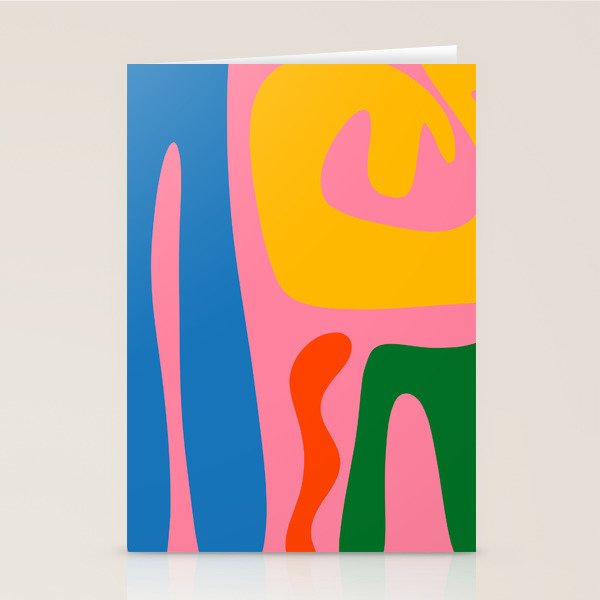 Colorful Abstract Kwaito Pattern Stationery Card Gallery Image 1