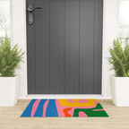 Colorful Abstract Kwaito Pattern Welcome Mat Gallery Image 3