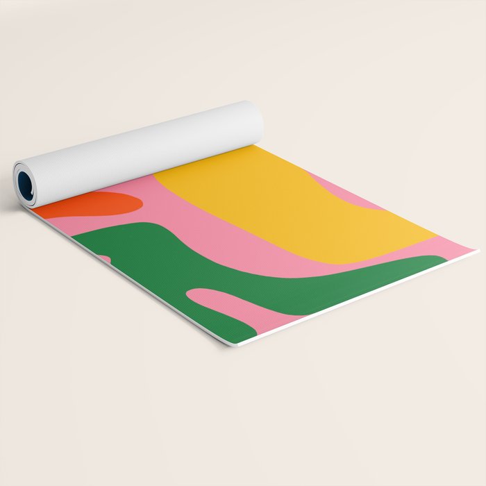 Colorful Abstract Kwaito Pattern Yoga Mat Gallery Image 2