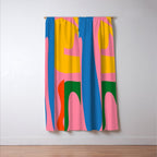 Colorful Abstract Kwaito Pattern Window Curtain Gallery Image 3