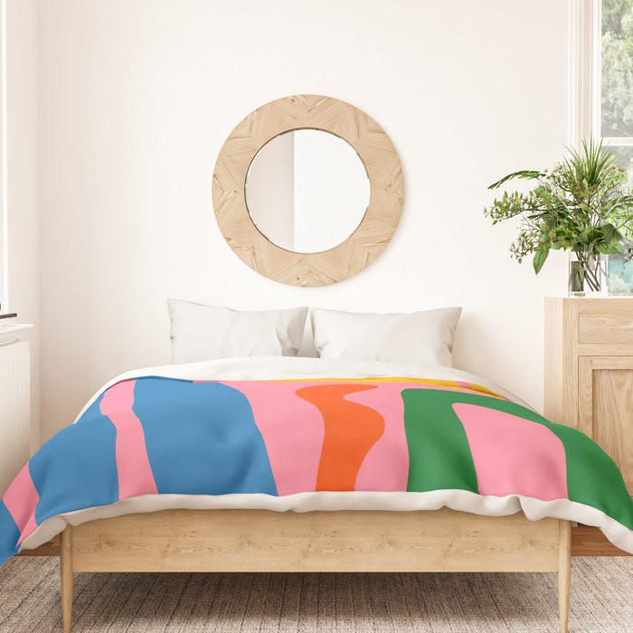 Colorful Abstract Kwaito Pattern Duvet Cover Gallery Image 3