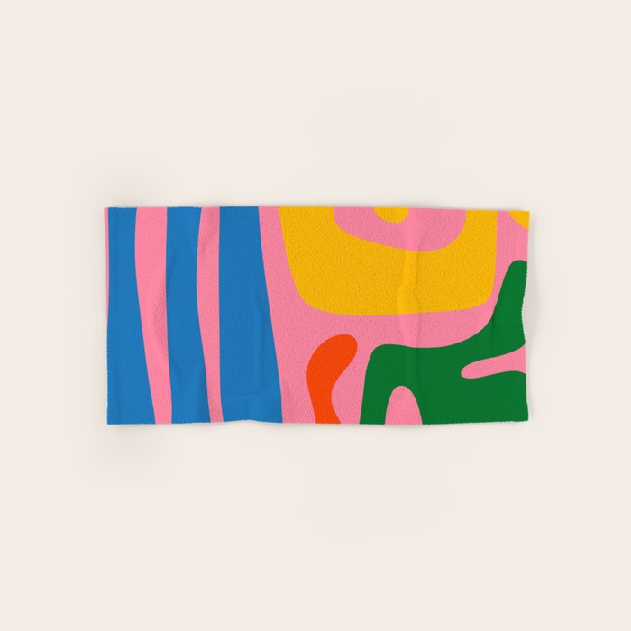 Colorful Abstract Kwaito Pattern Bath Towel Gallery Image 1