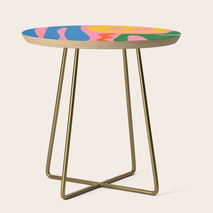 Colorful Abstract Kwaito Pattern Side Table Gallery Image 1