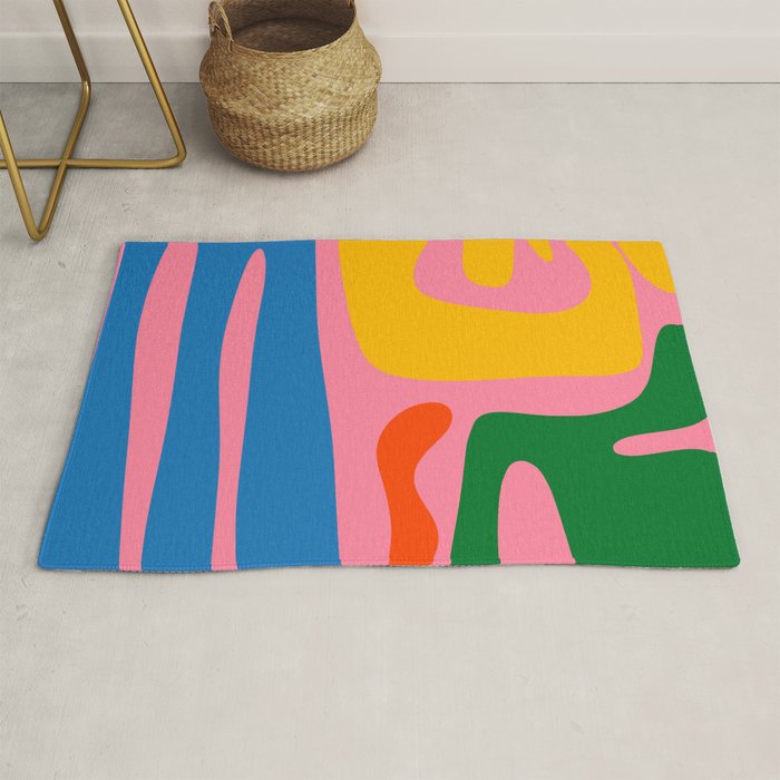 Colorful Abstract Kwaito Pattern Rug Gallery Image 1