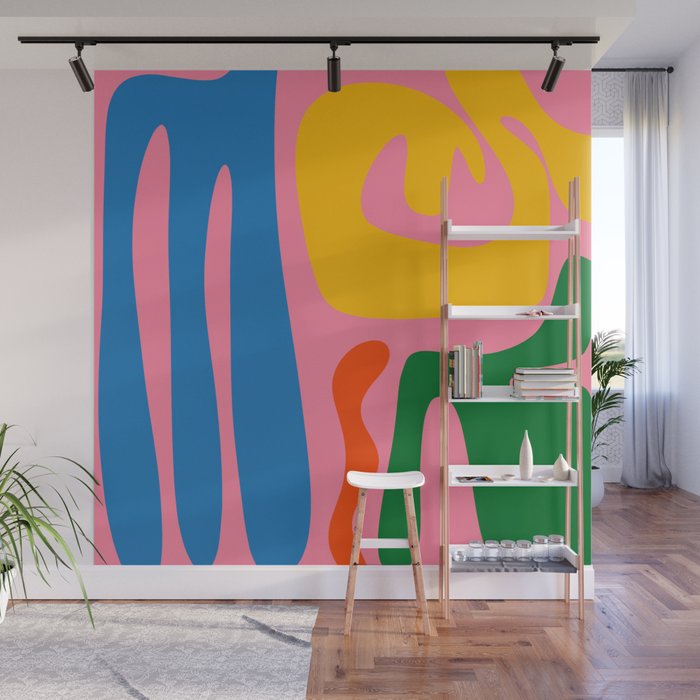 Colorful Abstract Kwaito Pattern Wall Mural Gallery Image 1