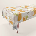Whimsical Red Squirrel Tablecloth Gallery Image 1