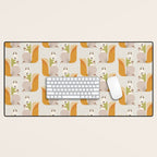Whimsical Red Squirrel Desk Mat Gallery Image 1