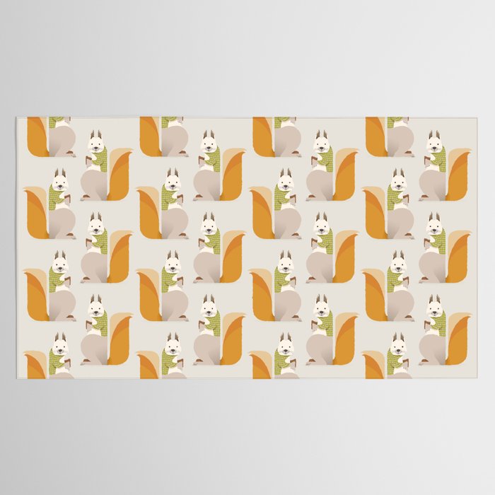 Whimsical Red Squirrel Tablecloth Gallery Image 2