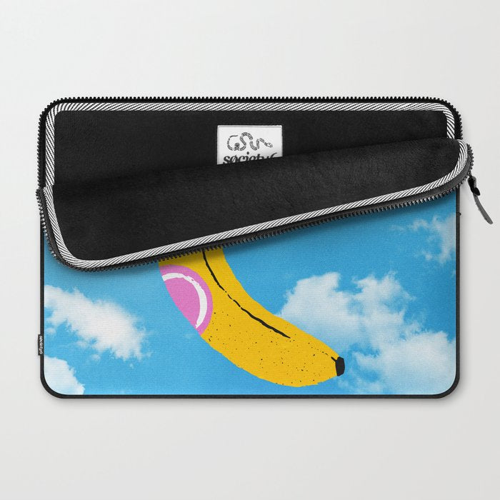 Banana Pop Art: Sky Edition Laptop Sleeve Gallery Image 2