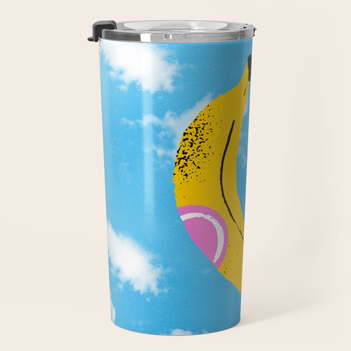 Banana Pop Art: Sky Edition Travel Mug Gallery Image 3
