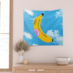 Banana Pop Art: Sky Edition Wall Tapestry Gallery Image 2