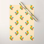 Fractal geometric Squirrel Wrapping Paper Gallery Image 1