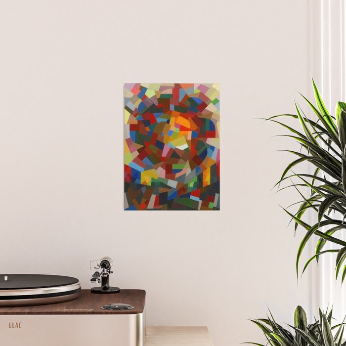 Otto Freundlich Rosace ii Abstract Acrylic Painting Modern Geometric Colorful Art Pattern Poster Gallery Image 2