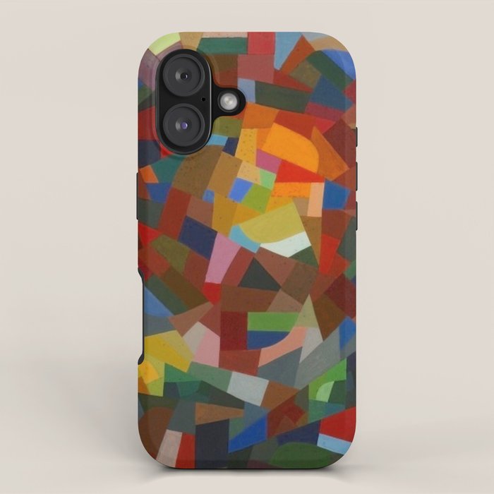 Otto Freundlich Rosace ii Abstract Acrylic Painting Modern Geometric Colorful Art Pattern iPhone Case Gallery Image 1