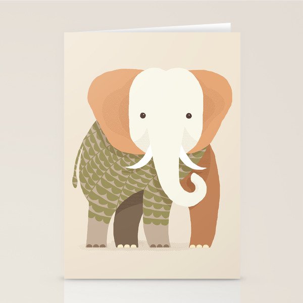 Whimsical Elephant Stationery Card Gallery Image 1