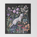 White Ermine Throw Blanket Gallery Image 2