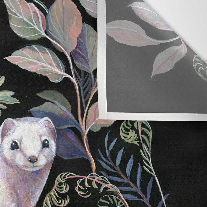 White Ermine Wall Tapestry Gallery Image 3