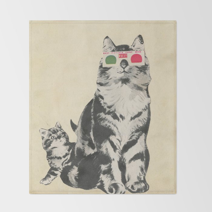 3D Glasses Throw Blanket Gallery Image 2