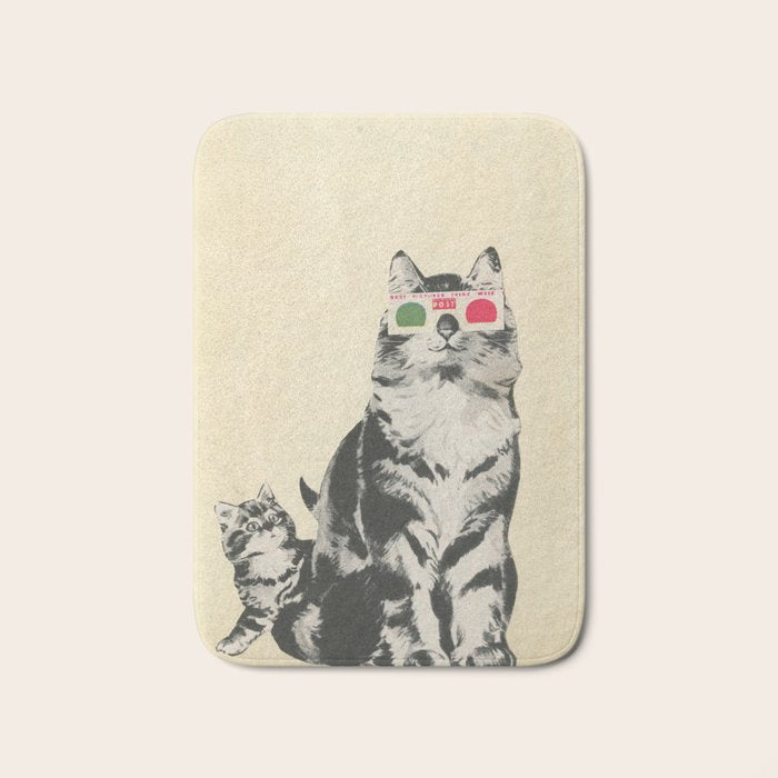 3D Glasses Bath Mat Gallery Image 1